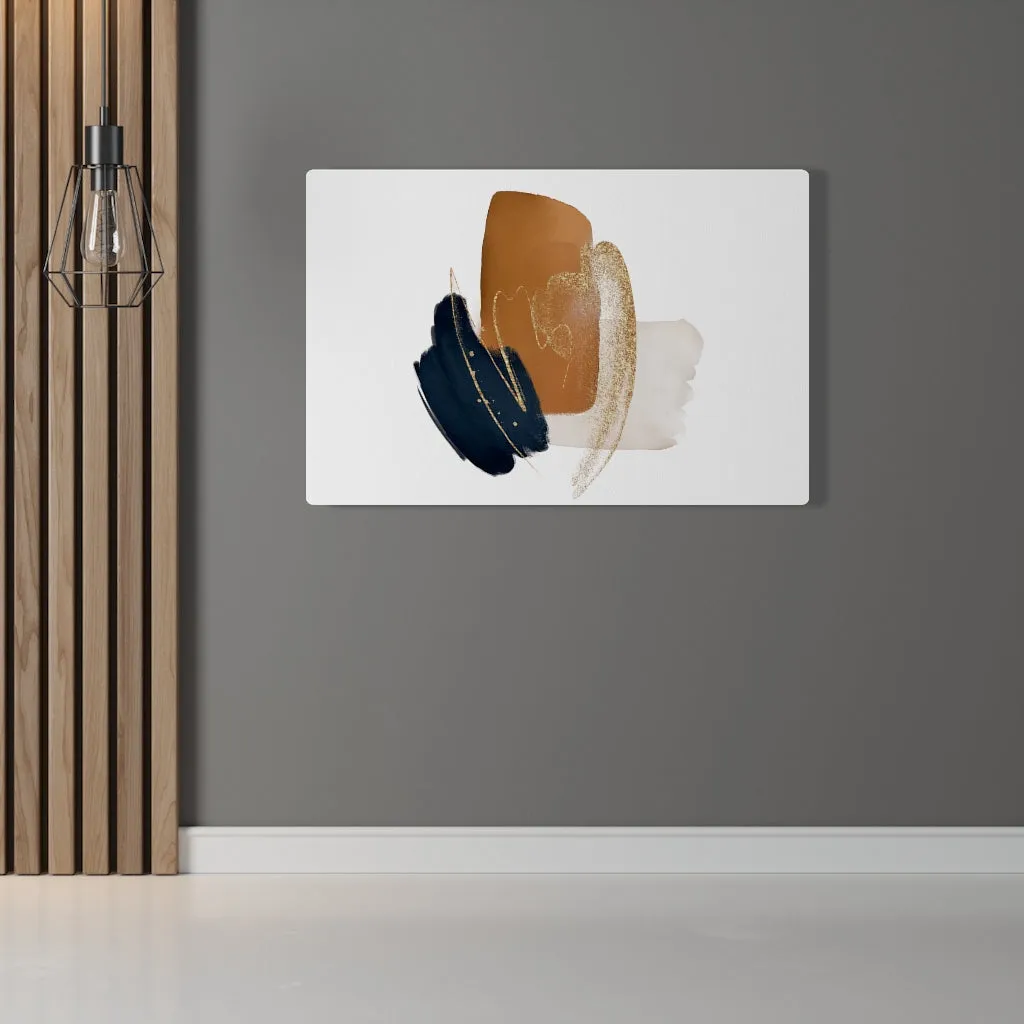 Abstract Canvas Art | Brown White Black Beige