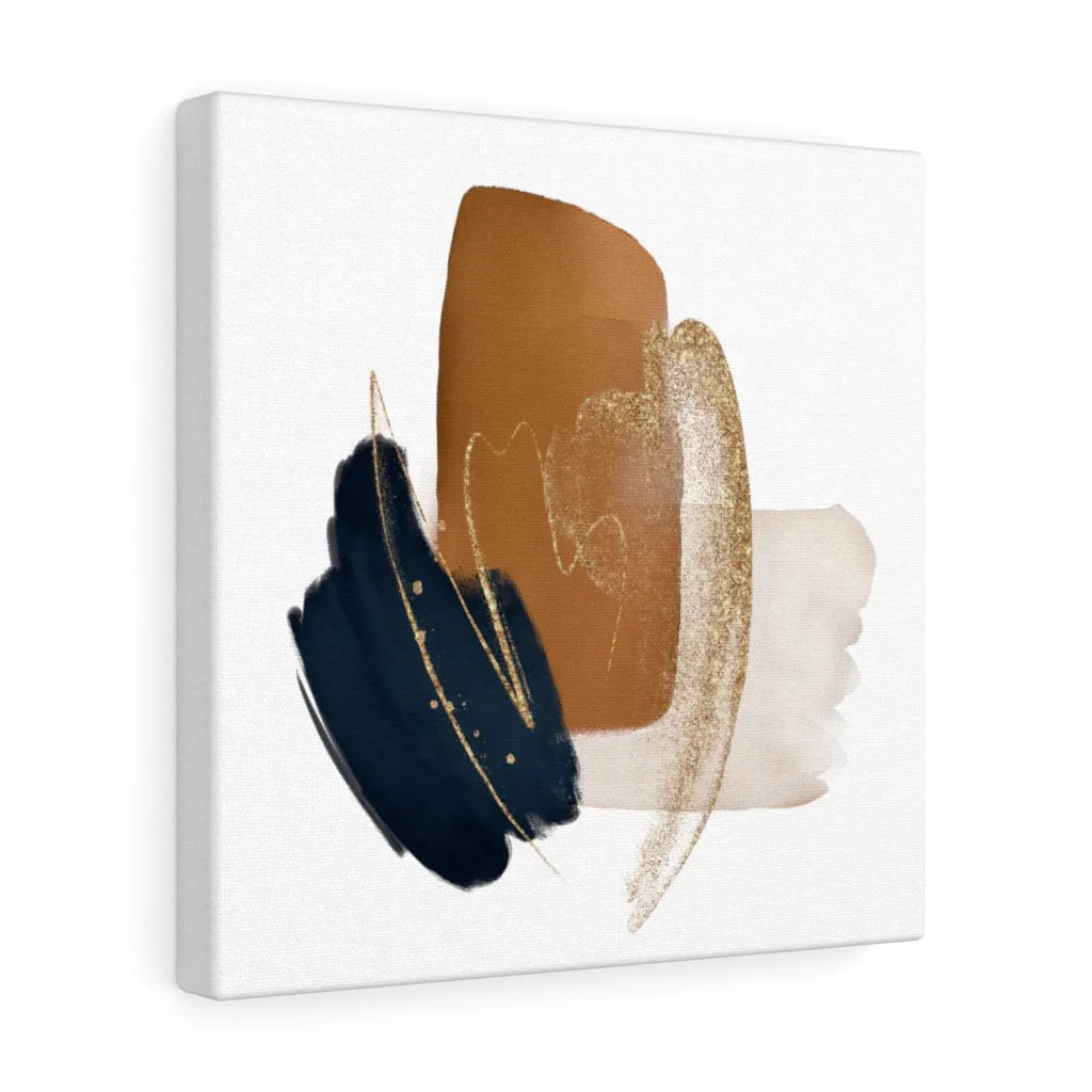 Abstract Canvas Art | Brown White Black Beige