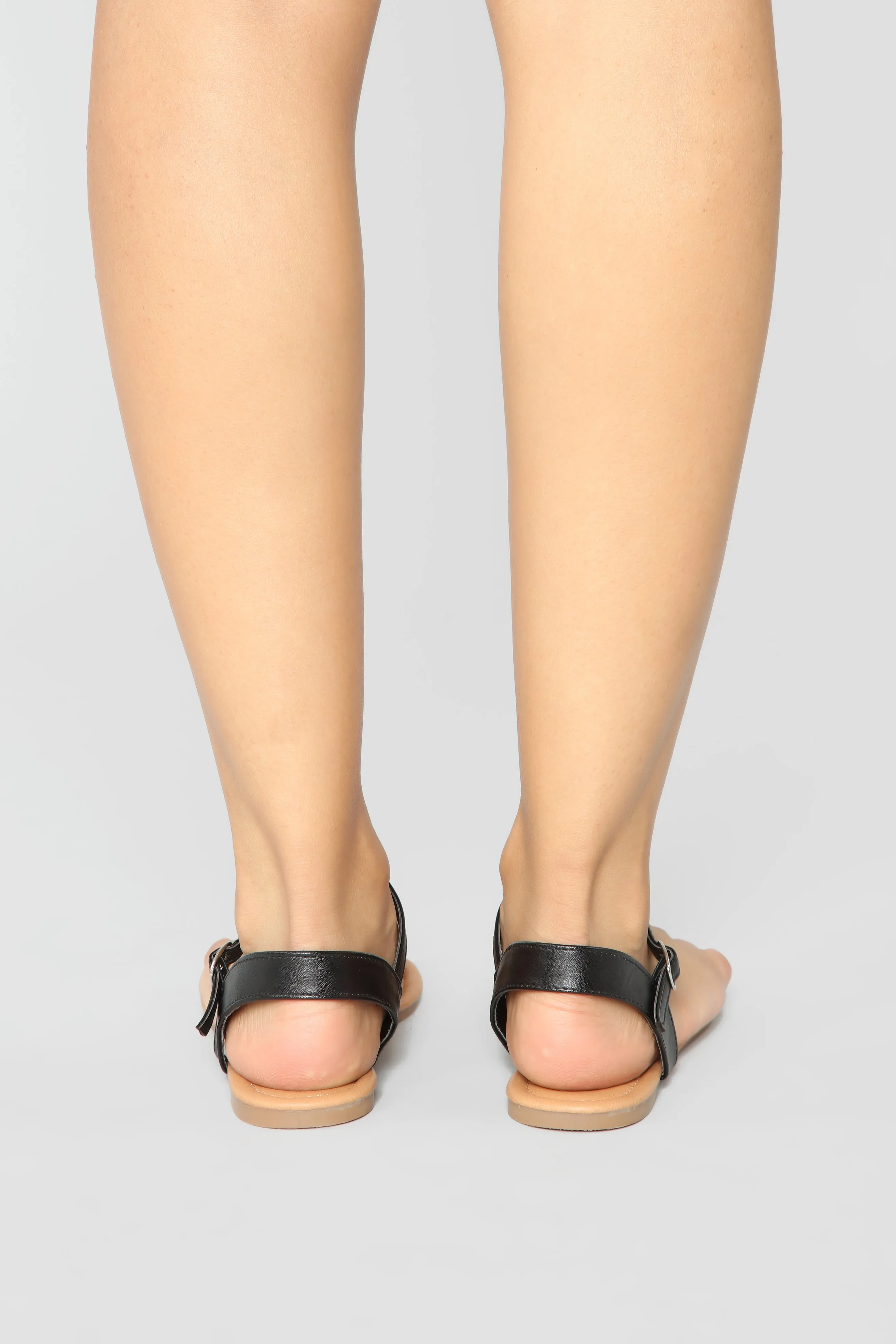 Believe It Or Not Flat Sandals - Black