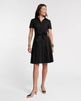 Bella Midi Dress Cotton Black