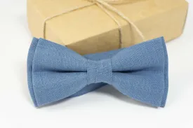 Bow tie STEEL BLUE color for  mens and boys | Blue wedding bow tie
