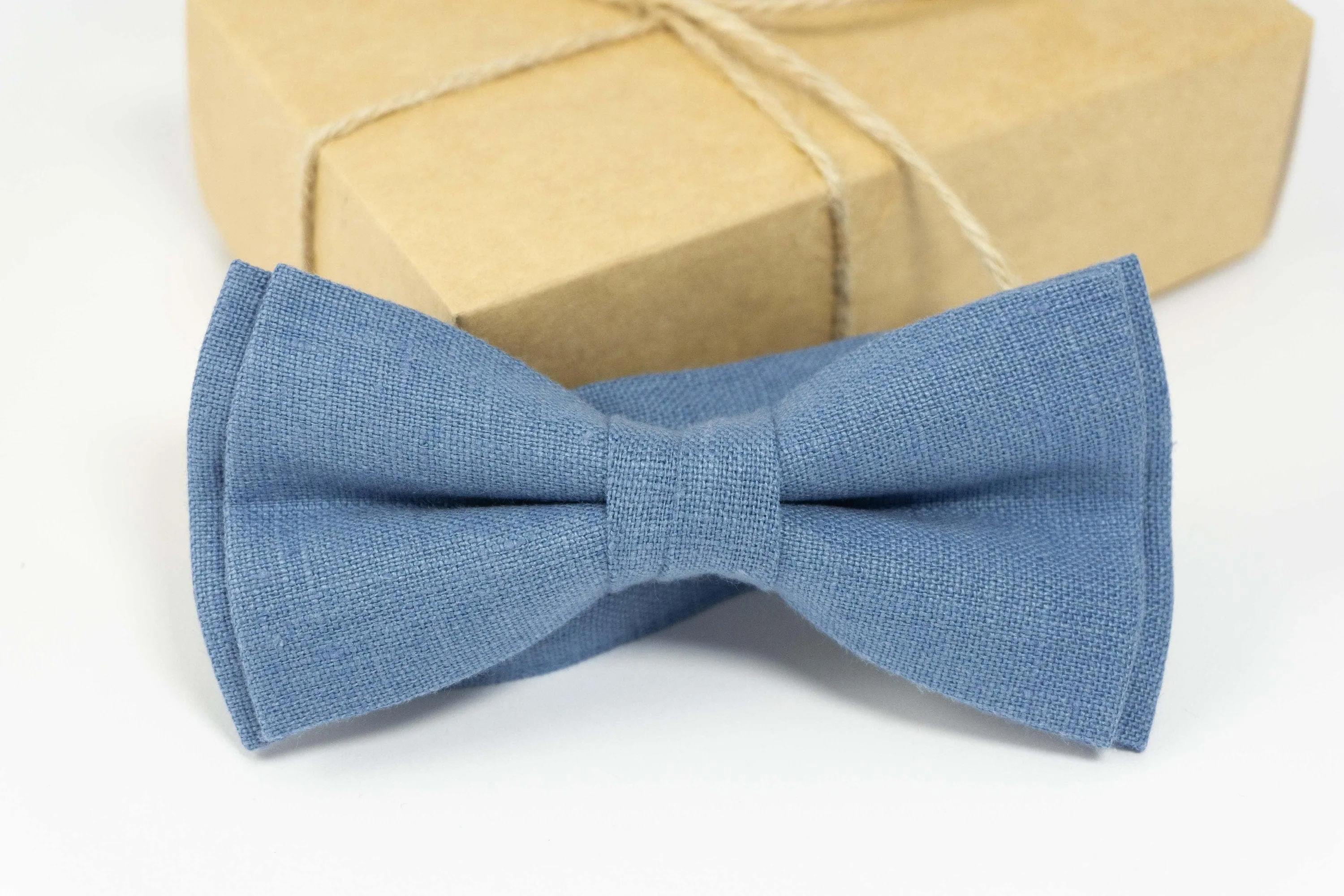 Bow tie STEEL BLUE color for  mens and boys | Blue wedding bow tie