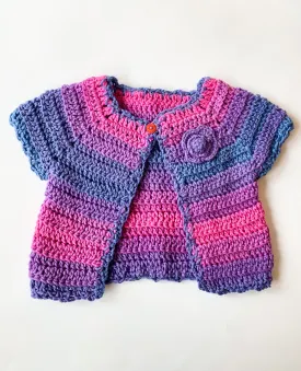 byBranca - Rainbow Crochet Short Sleeve - 12-18 Months