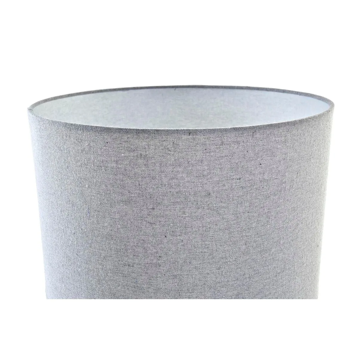 Desk lamp DKD Home Decor Canvas Ceramic Grey White (38 x 38 x 58 cm)