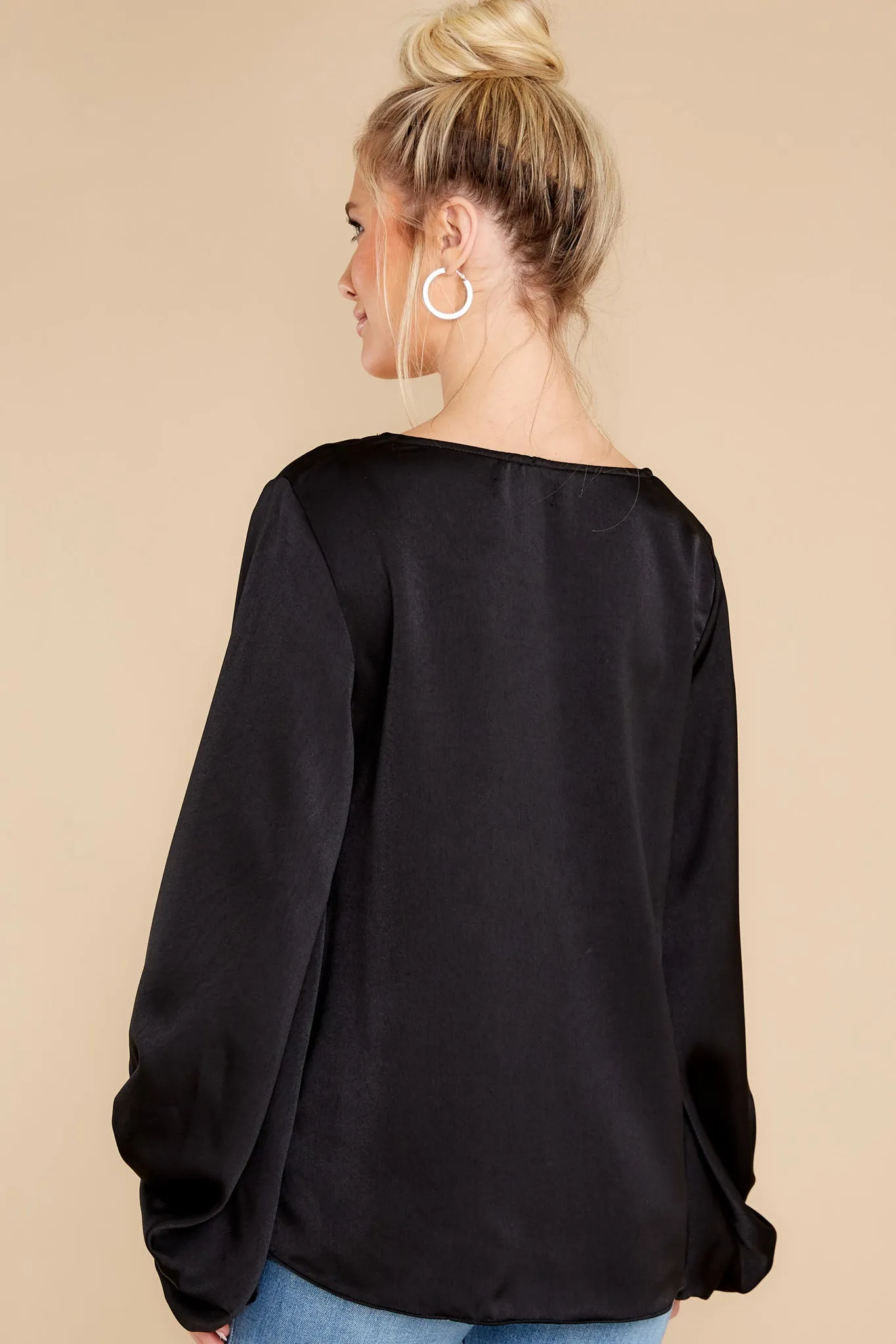 Endlessly Devoted Black Lace Top