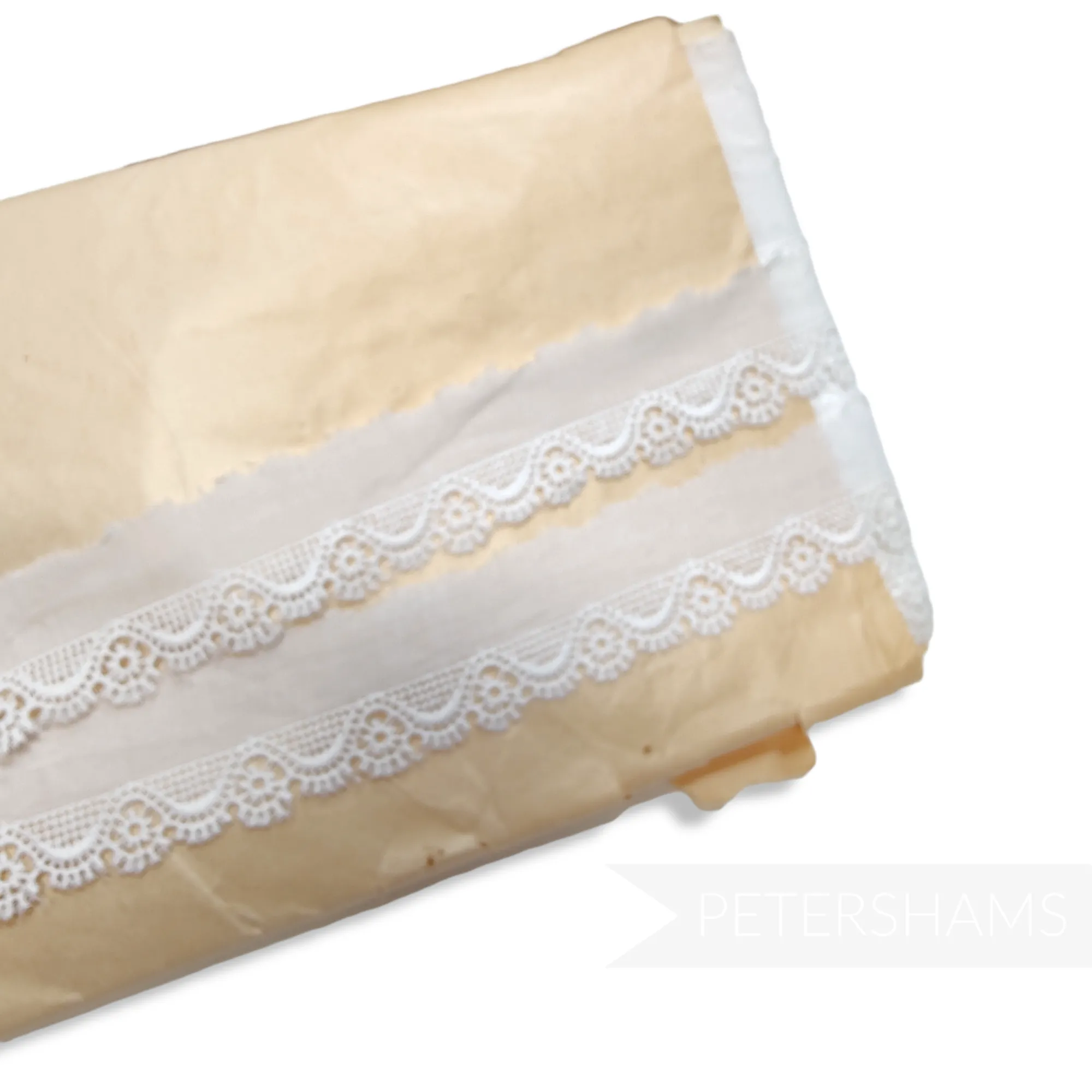 Floral Wave Vintage 1950/60s Austrian Cotton Lace - 1m