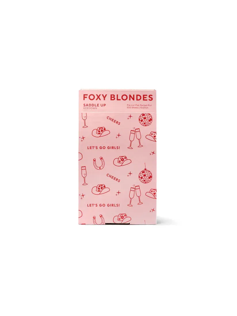 Foxy Blondes Saddle Up Flats Foil