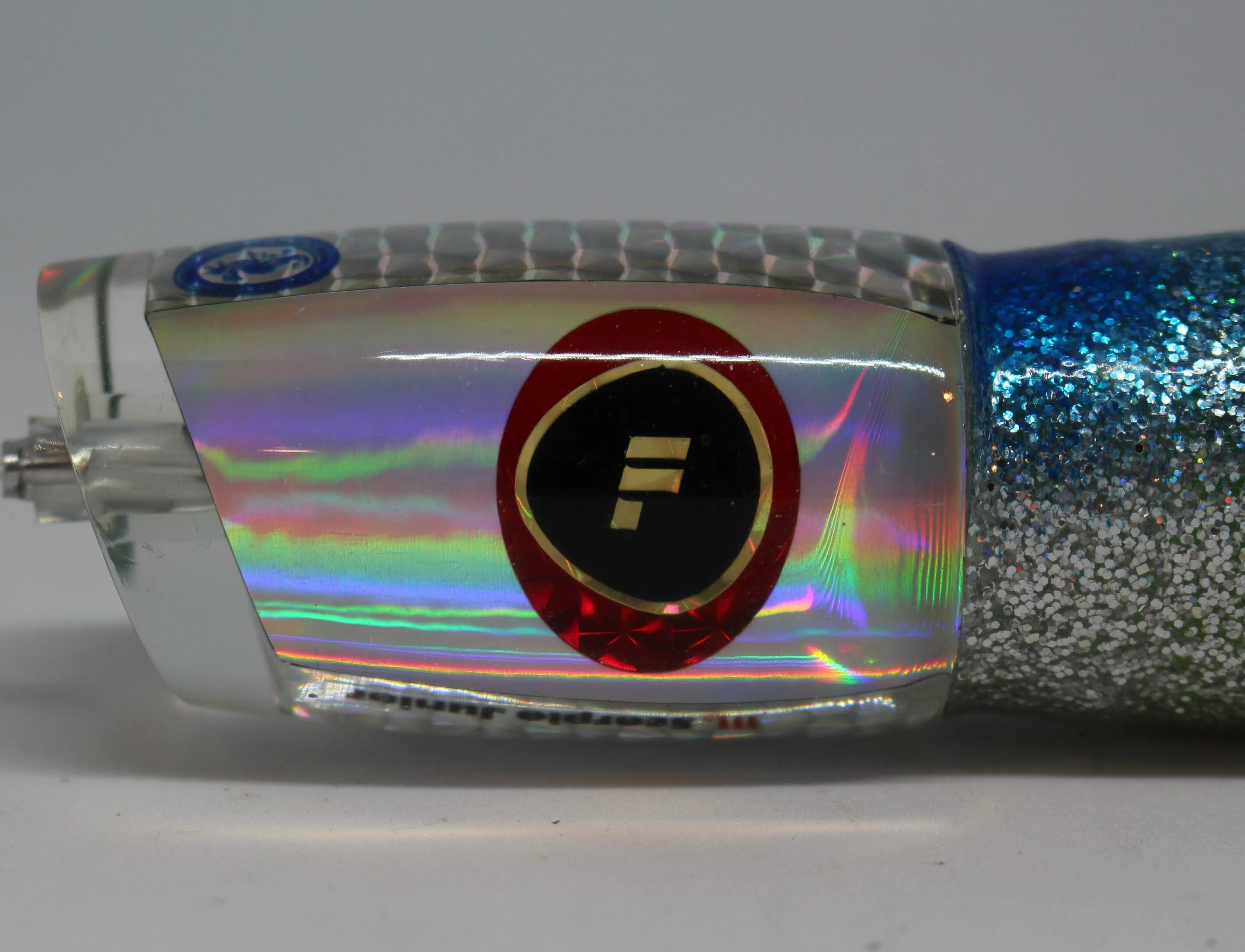FRONTEIRA - SCORPIO SOFT COMET HEAD ANGLED - 11 INCH LURE  - BLUE SALAD I