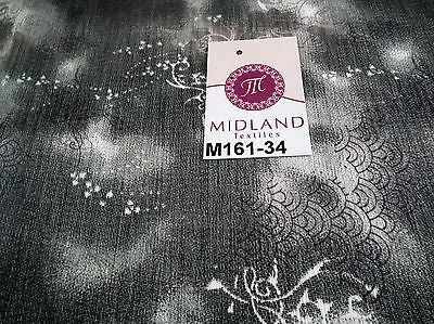 Grey's two tonal printed chiffon fabric 44" wide M161-34 Mtex