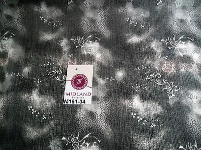 Grey's two tonal printed chiffon fabric 44" wide M161-34 Mtex