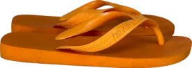 Havaianas Orange Pop Yellow Flip Flop UK 4 EU 37 👠