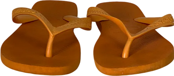 Havaianas Orange Pop Yellow Flip Flop UK 4 EU 37 👠