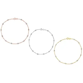 Italian Sterling Silver 10" Anklets