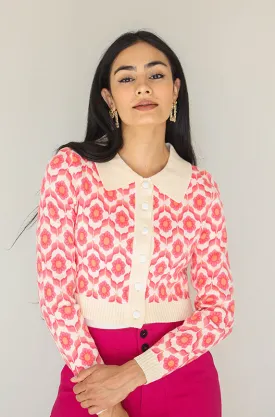 Lily Floral Cropped Sweater - FINAL FEW - FINAL SALE