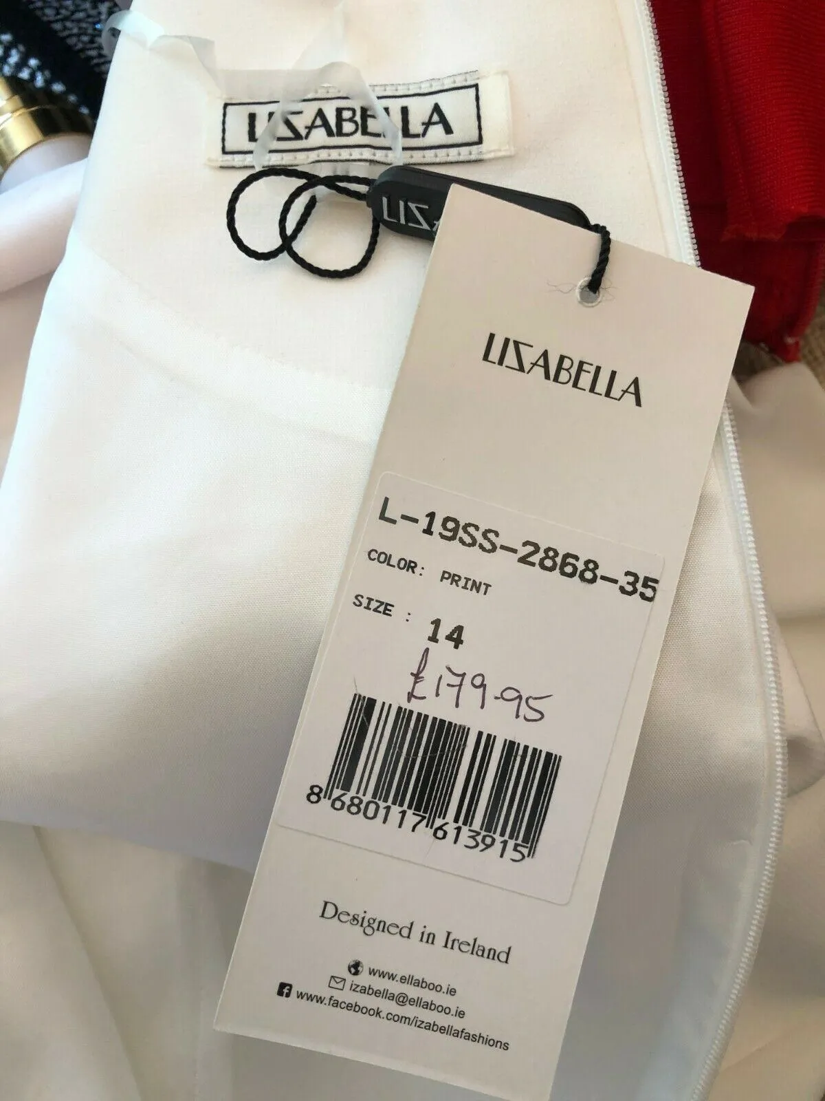 Lizabella White Pencil Dress With Floral Chiffon Overlay UK 14 US 10 EU 42 BNWT