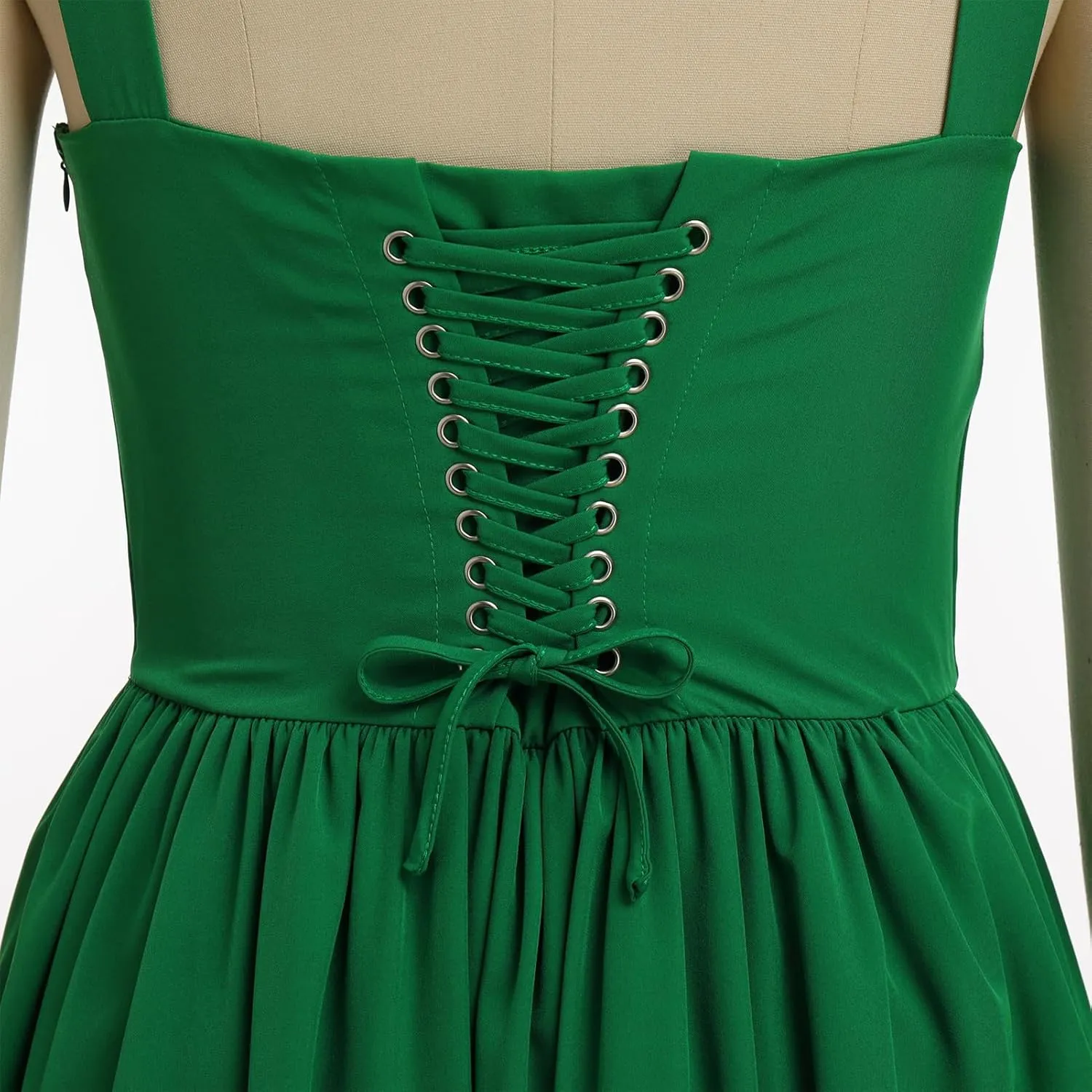 OBEEII Womens Corset Mini Dress Sexy Sleeveless Backless Low Cut Lace Short Dress Ruffle Summer Sundress