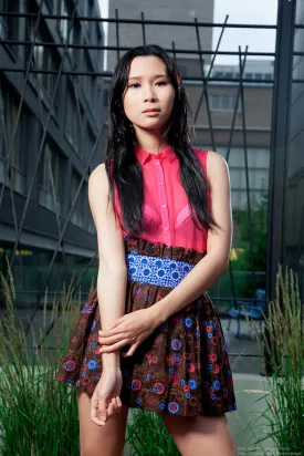 OFUE MINI SKIRT WITH BELT