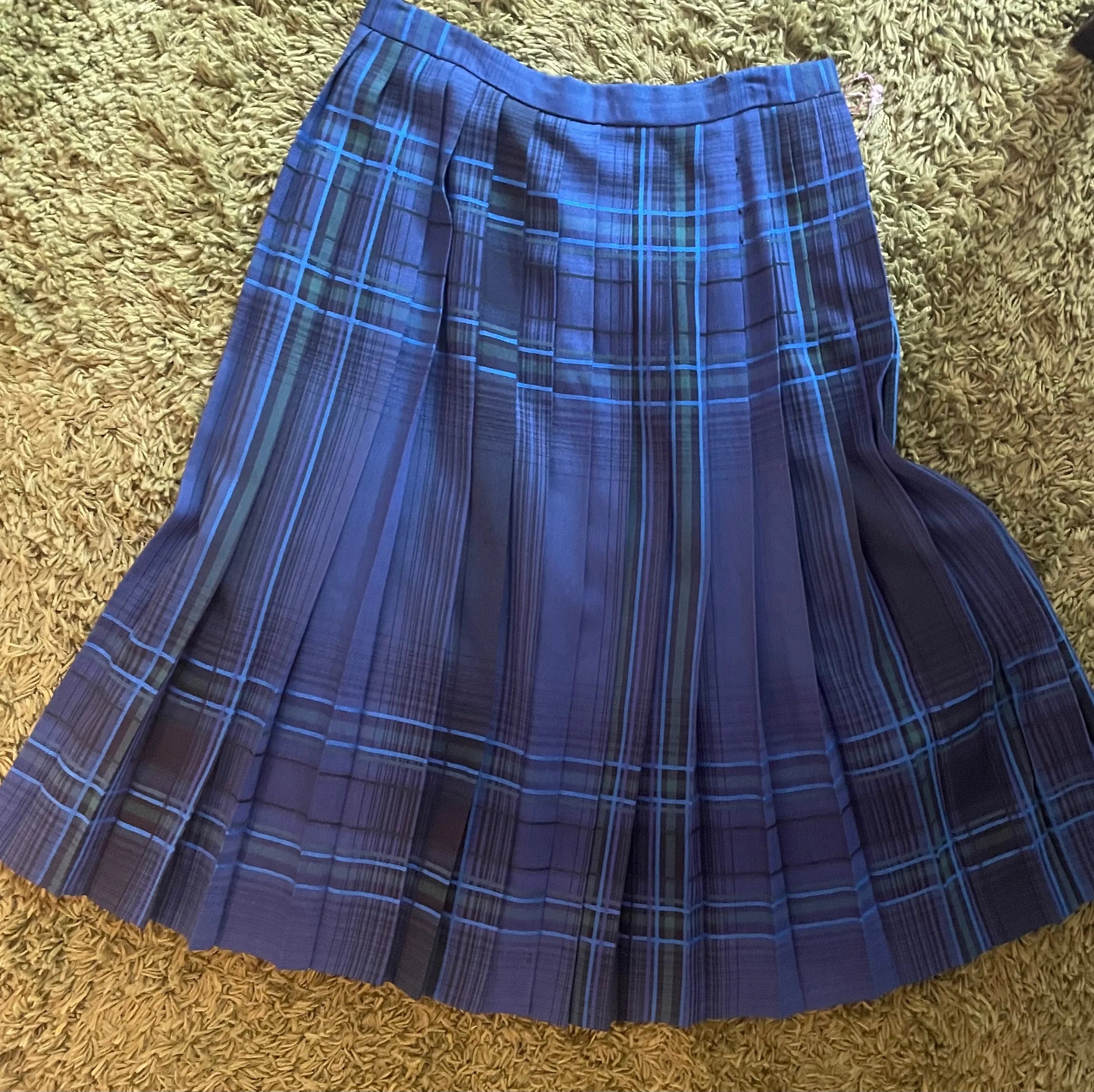 Plaid Striped Skirt by Evan Picone