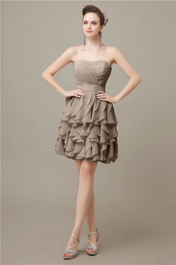 Polpular Sweetheart  A-line Knee-Length Bridesmaid Dresses