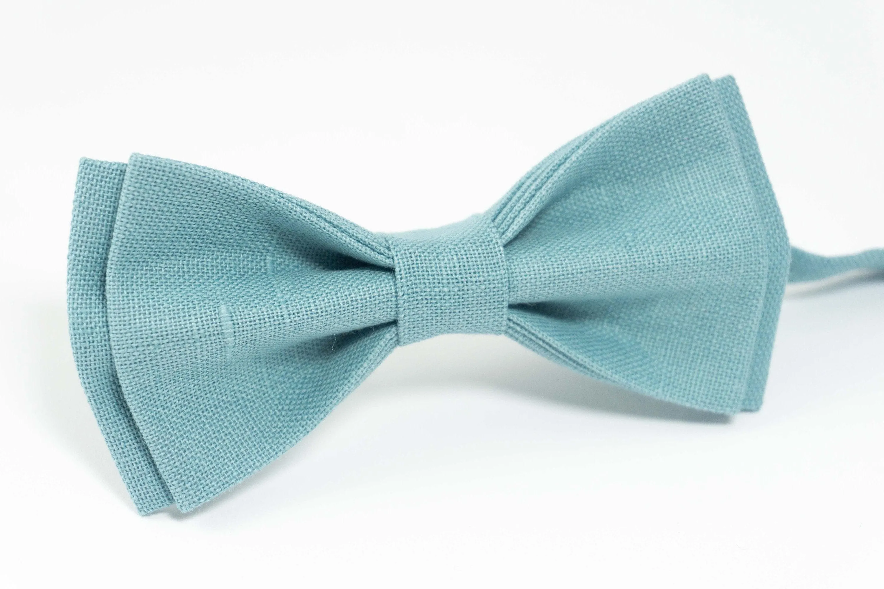Sea blue ties for weddings | Sea blue bow ties for men