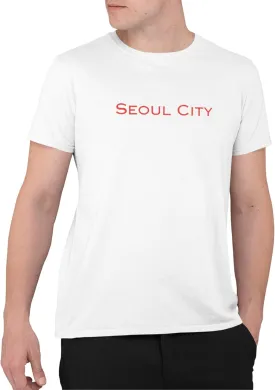 Seoul City T-Shirt Vintage Korean Streetwear Tee Aesthetic South Korea Shirt K-Pop Fashion