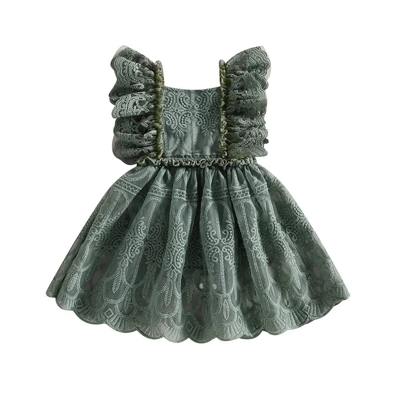 Sleeveless Lace Dress