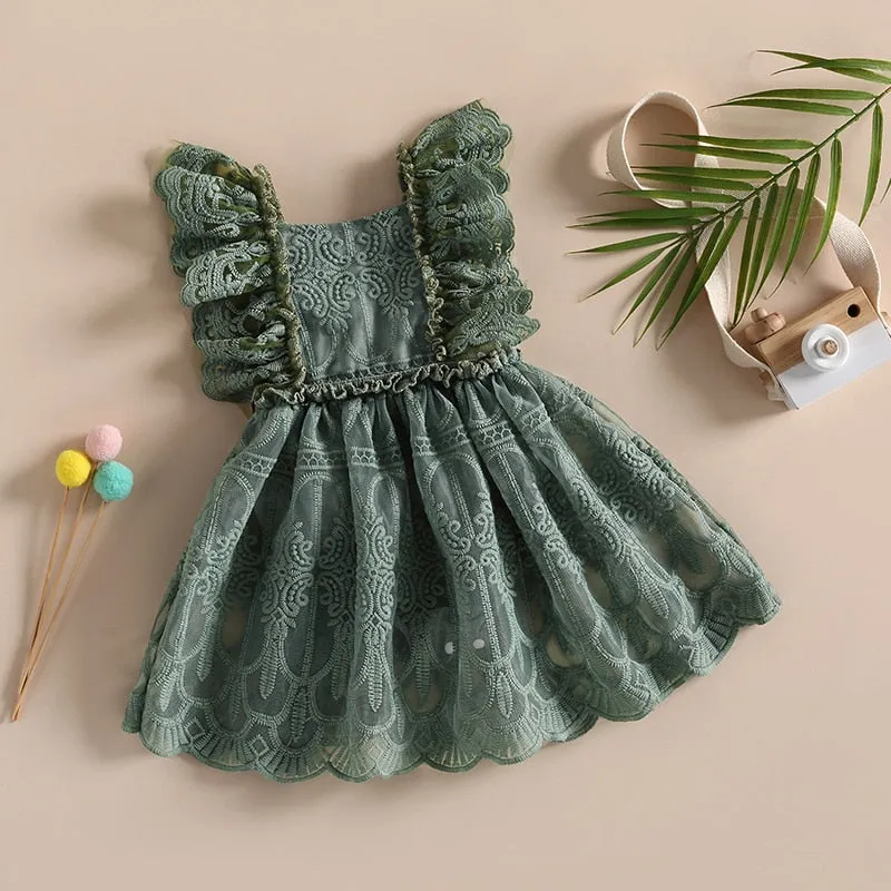 Sleeveless Lace Dress