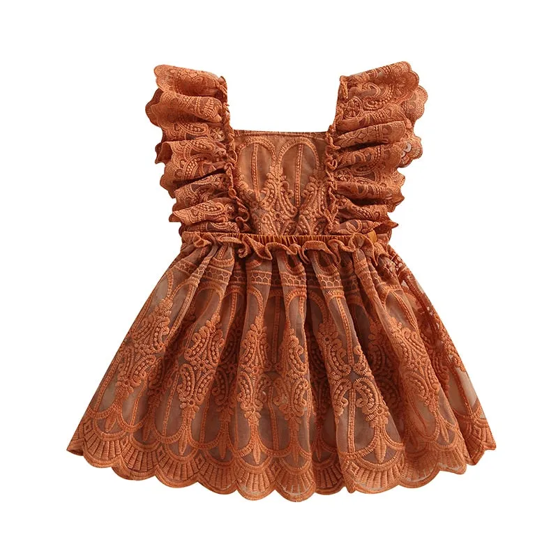 Sleeveless Lace Dress