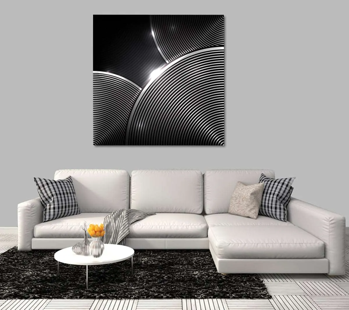 Spring Coils Abstract Canvas Art