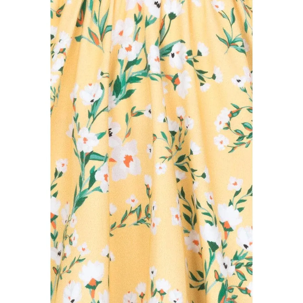 Swing Dress - Yellow Floral