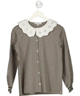 Tartine et Chocolat Blue Gingham Blouse 14 Years