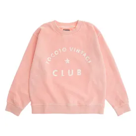 TOCOTO VINTAGE PINK KIDS "TOCOTO VINTAGE  CLUB" SWEATER