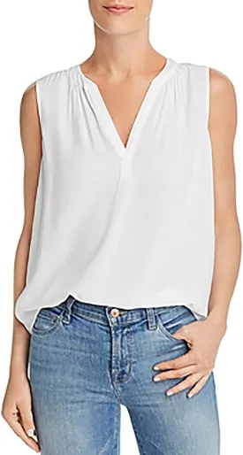 Velvet by Graham & Spencer Womens Solid Tank Top White M