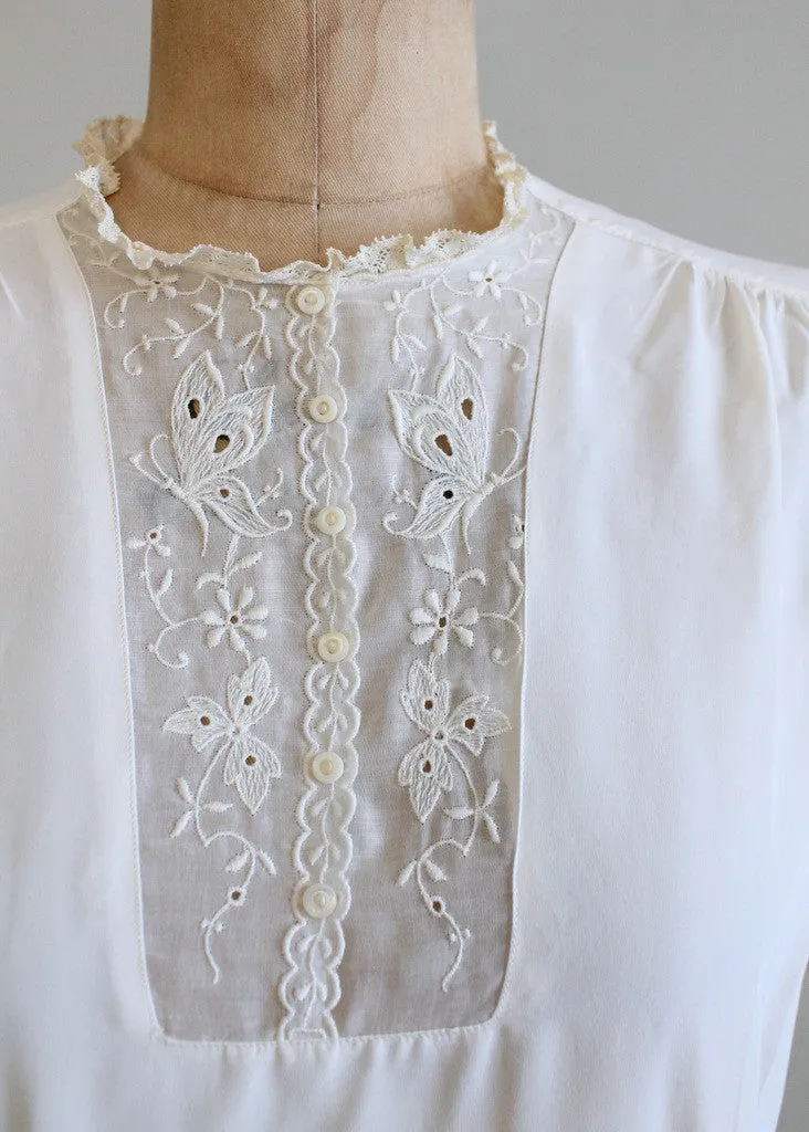 Vintage 1940s Judy Bond Rayon Blouse
