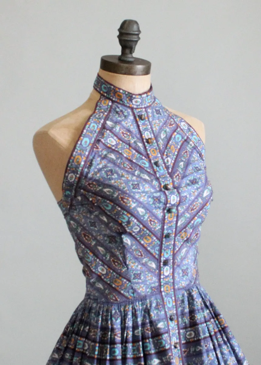 Vintage 1950s Mr. Mort Halter Sundress