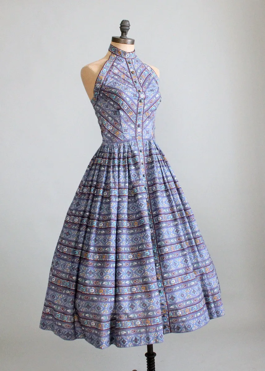 Vintage 1950s Mr. Mort Halter Sundress