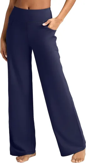 Wide Leg Pants Women High-Waisted Yoga Work Dress Pants, Casual Sweatpants, Petite/Regular/Tall