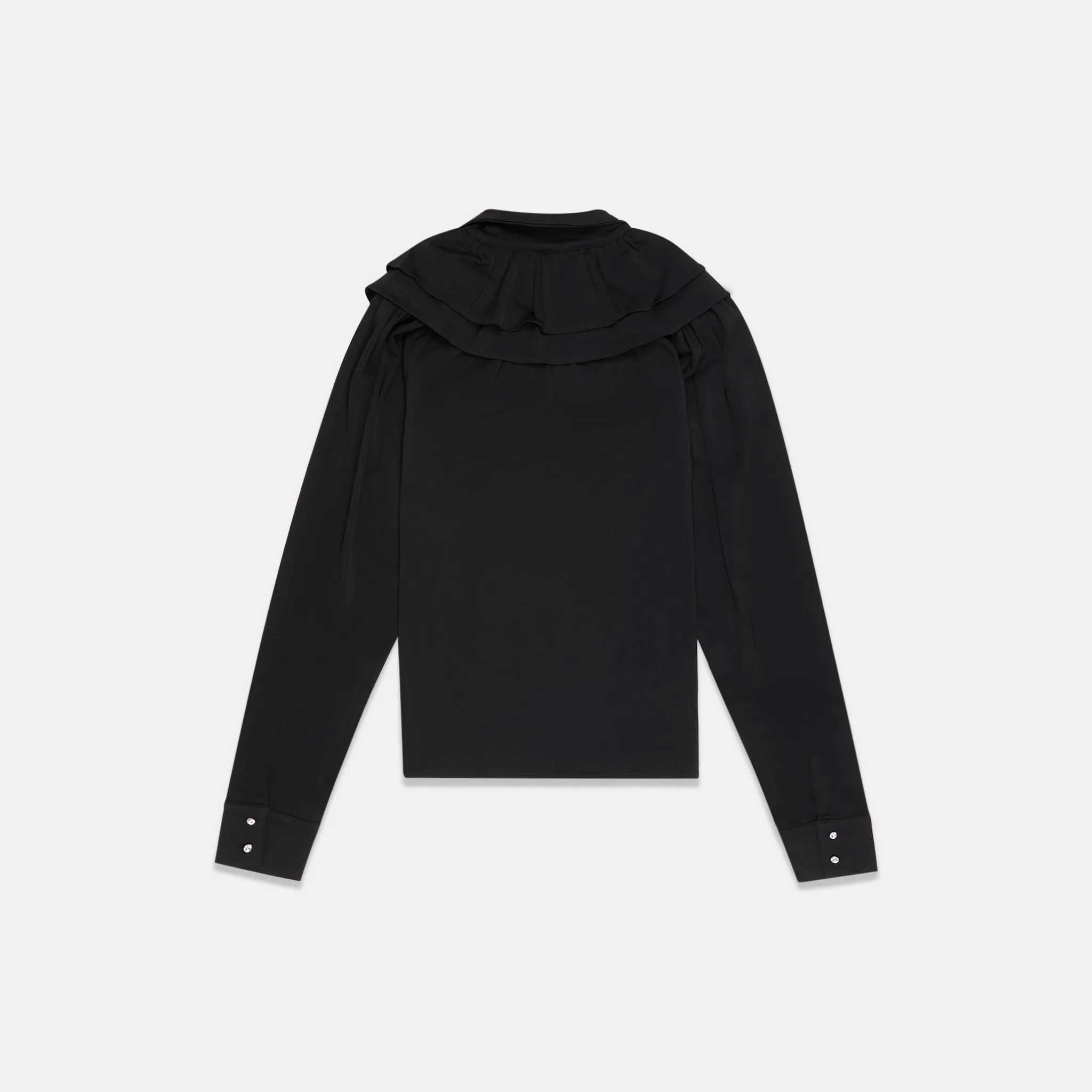 WOMEN'S TRIPLE COLLAR BLOUSE