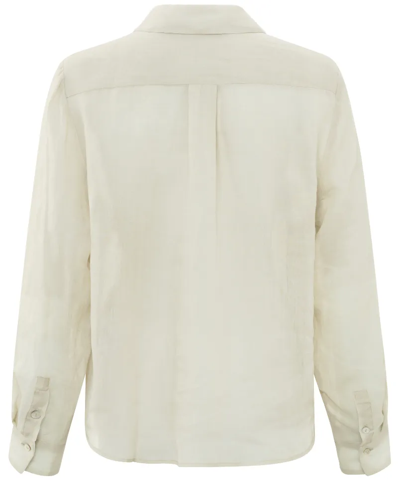 Yaya Neon Yellow Pocket Blouse