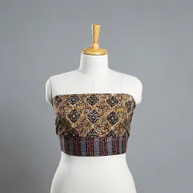 Yellow - Block Printed Cotton Bagru Blouse Piece 26